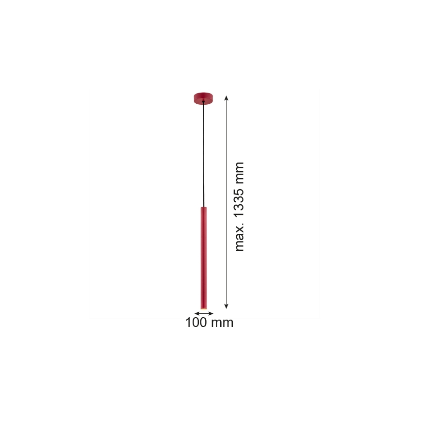Argon 8331 - Підвісна LED люстра RIO LED/4,2W/230V 3000K червона