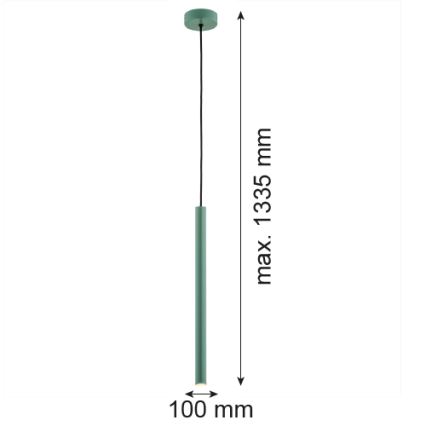 Argon 8333 - Підвісна LED люстра RIO LED/4,2W/230V 3000K зелена