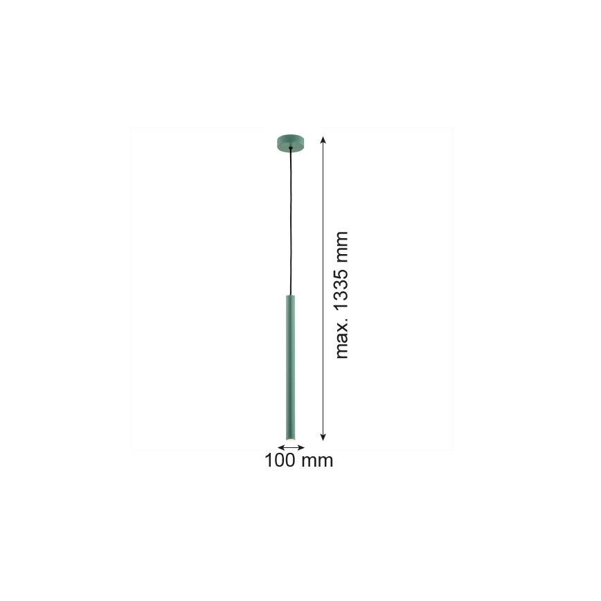 Argon 8333 - Підвісна LED люстра RIO LED/4,2W/230V 3000K зелена