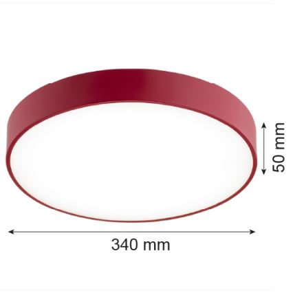 Argon 8334 - Светодиодный потолочный светильник TIAMO LED/22W/230V 4000K красный