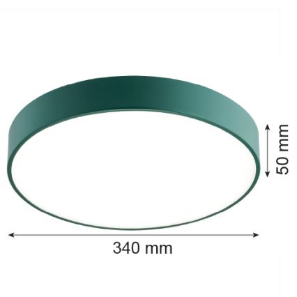 Argon 8335 - Стельовий LED світильник TIAMO LED/22W/230V 4000K зелений