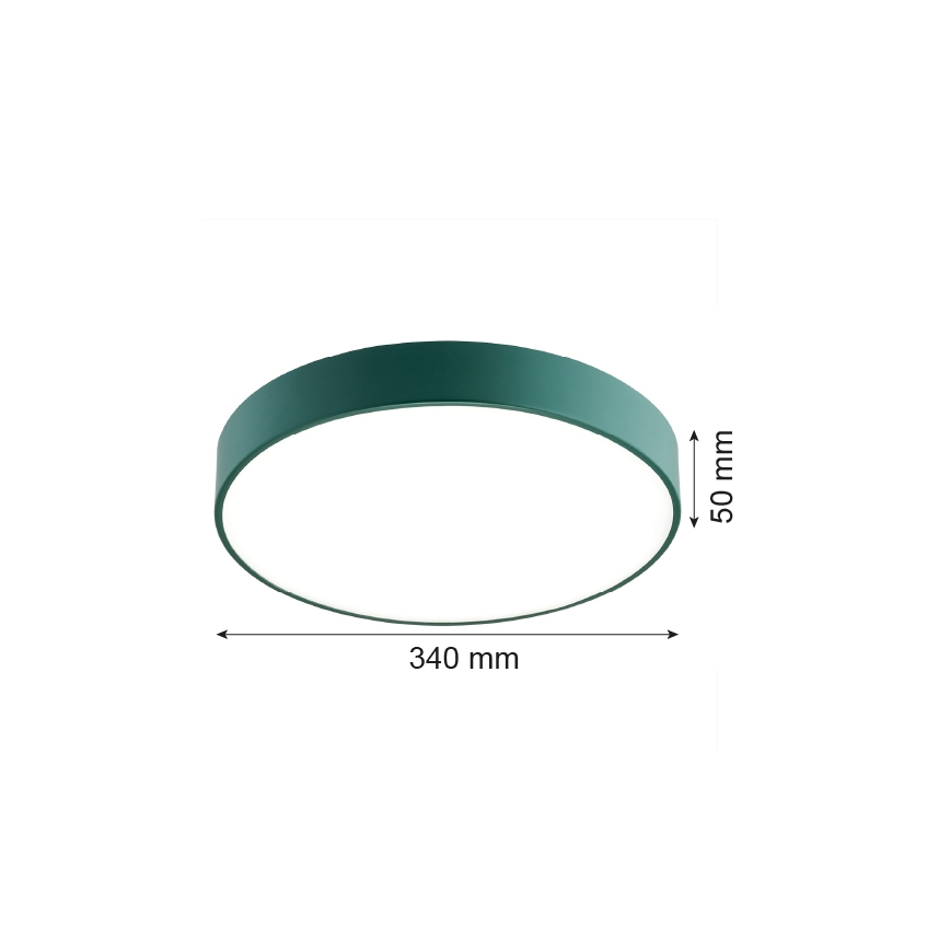 Argon 8335 - Стельовий LED світильник TIAMO LED/22W/230V 4000K зелений