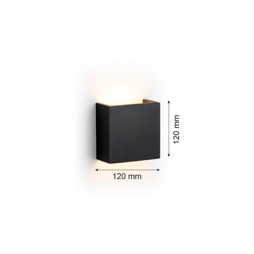 Argon 8359 - Світлодіодний настінний світильник GENT LED/3,6W/230V 3000K чорний