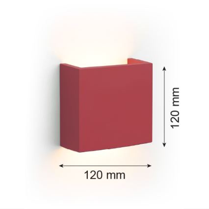 Argon 8361 - Світлодіодний настінний світильник GENT LED/3,6W/230V 3000K червоний
