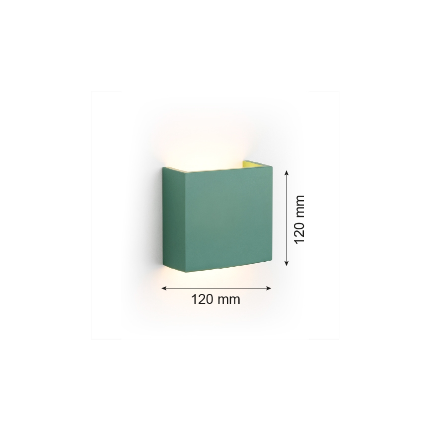 Argon 8362 - Світлодіодний настінний світильник GENT LED/3,6W/230V 3000K зелений