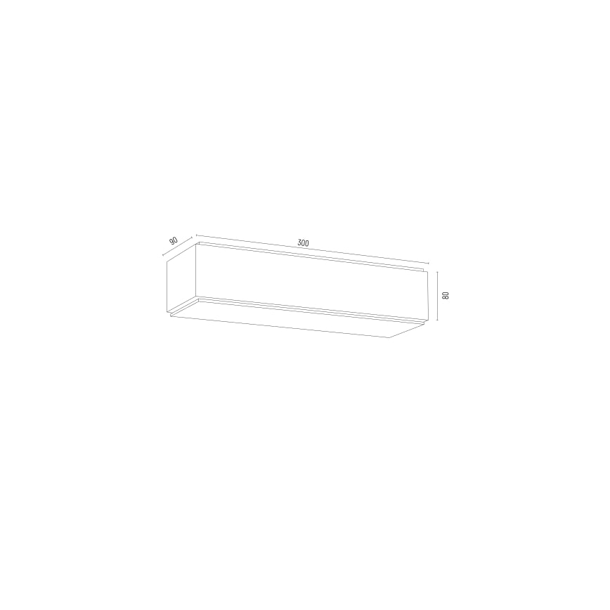 Argon 8366 - Настенный светильник CARLSON 1xE27/15W/230V 30 см черный