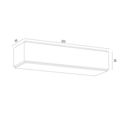 Argon 8366 - Настенный светильник CARLSON 1xE27/15W/230V 30 см черный