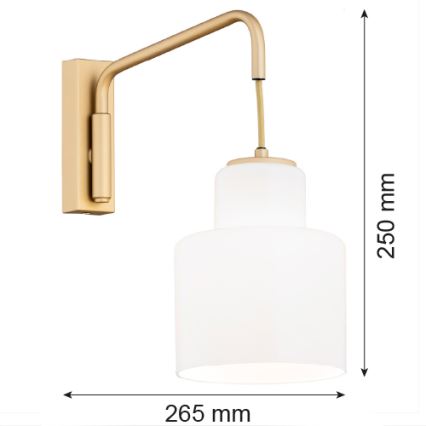 Argon 8371 - Настенный светильник DIUNA 1xE27/15W/230V золотой