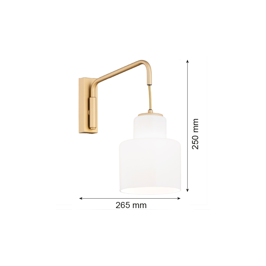 Argon 8371 - Настенный светильник DIUNA 1xE27/15W/230V золотой