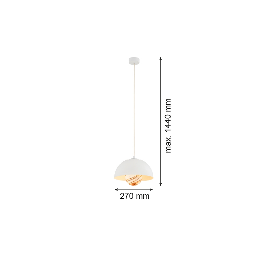 Argon 8443 - Підвісна люстра PIAVA 1xE14/7W/230V алебастровий білий