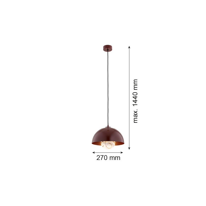 Argon 8444 - Подвесная люстра PIAVA 1xE14/7W/230V алебастр коричневый