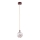 Argon 8452 - Подвесная люстра ALMIROS 1xE14/7W/230V диаметр 12 см алебастр коричневый/золотистый