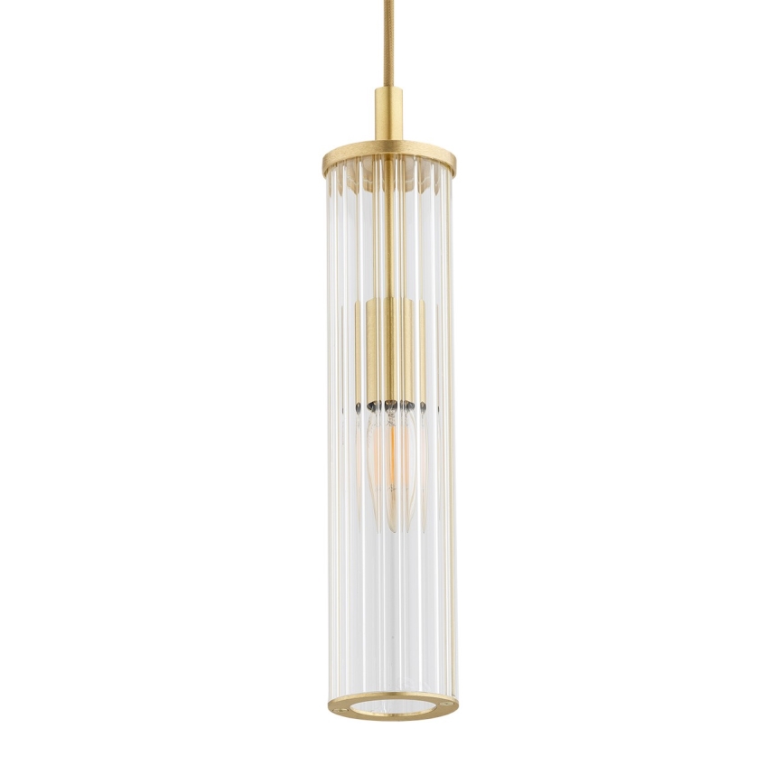 Argon 8489 - Підвісна люстра HAMPTON 1xE14/7W/230V золотий