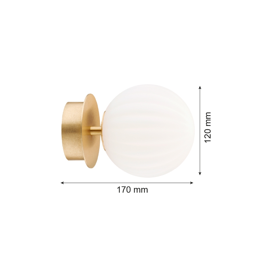 Argon 8504 - Настінний світильник PALOMA 1xE14/7W/230V золотий/білий