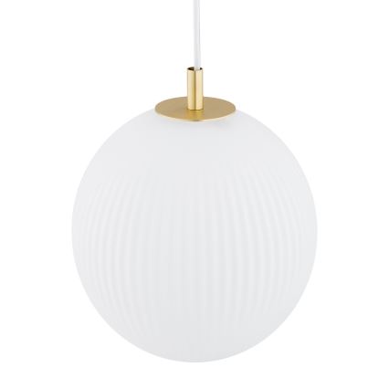 Argon 8507 - Підвісна люстра PALOMA 1xE27/15W/230V діаметр 25 см золотий/білий