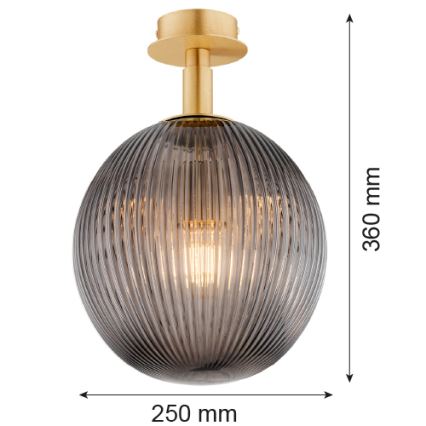 Argon 8511 - Стельовий світильник PALOMA 1xE27/15W/230V золотий/чорний