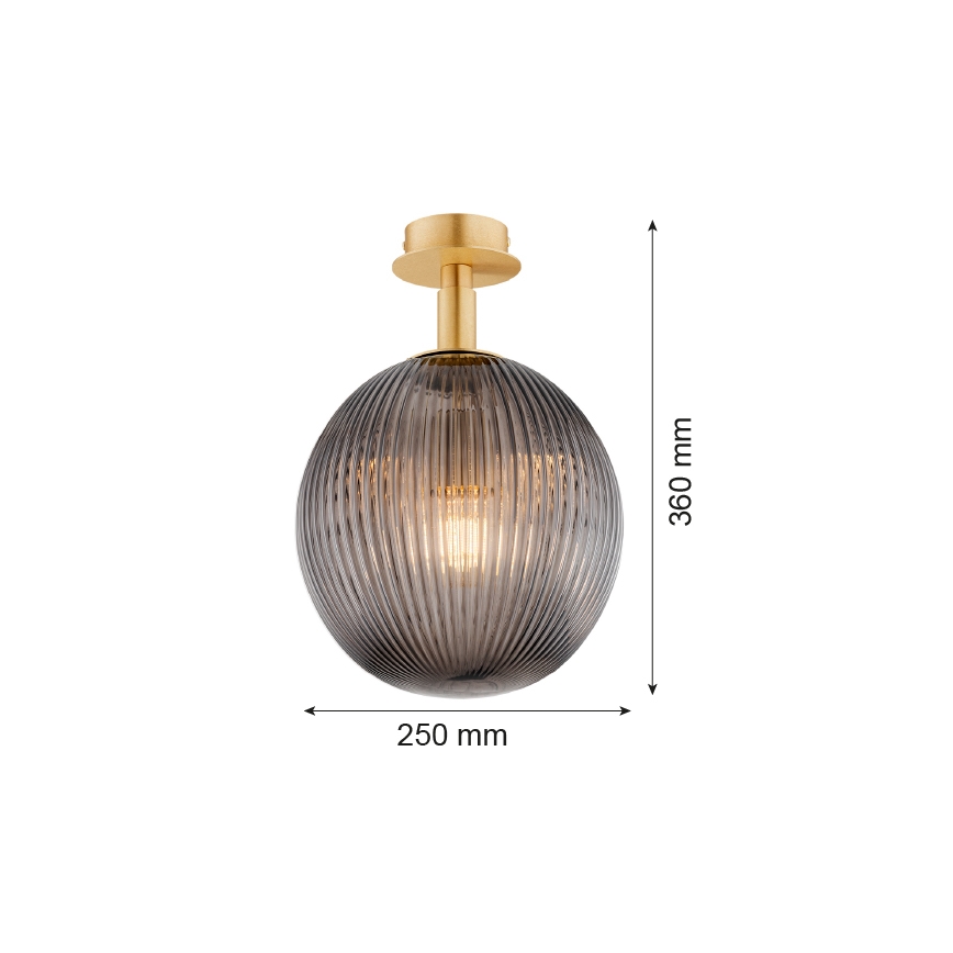 Argon 8511 - Стельовий світильник PALOMA 1xE27/15W/230V золотий/чорний