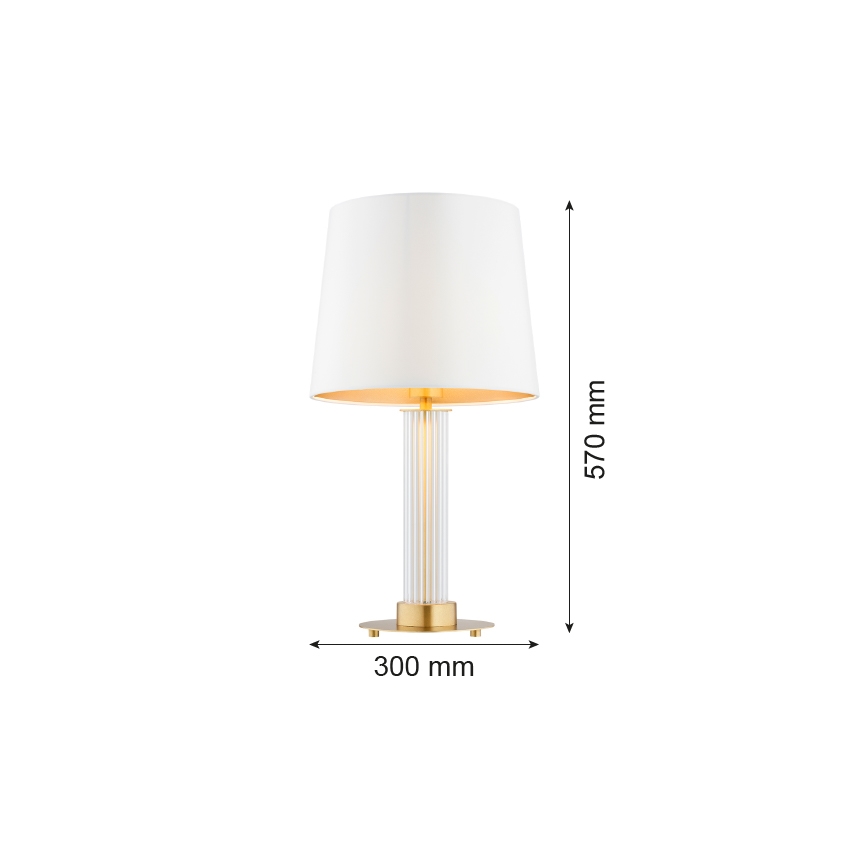 Argon 8540 - Настільна лампа HAMPTON 1xE27/15W/230V 57 см білий