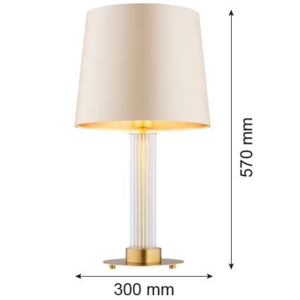 Argon 8541 - Настольная лампа HAMPTON 1xE27/15W/230V 57 см бежевый