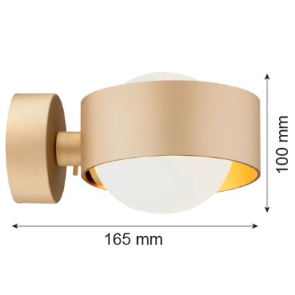 Argon 8567 - Настінний світильник для ванної кімнати MASSIMO PLUS 1xG9/6W/230V IP44 золотий