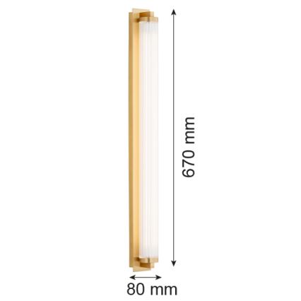 Argon 8622 - Світлодіодний настінний світильник HAMPTON LED/34W/230V 3000K латунь