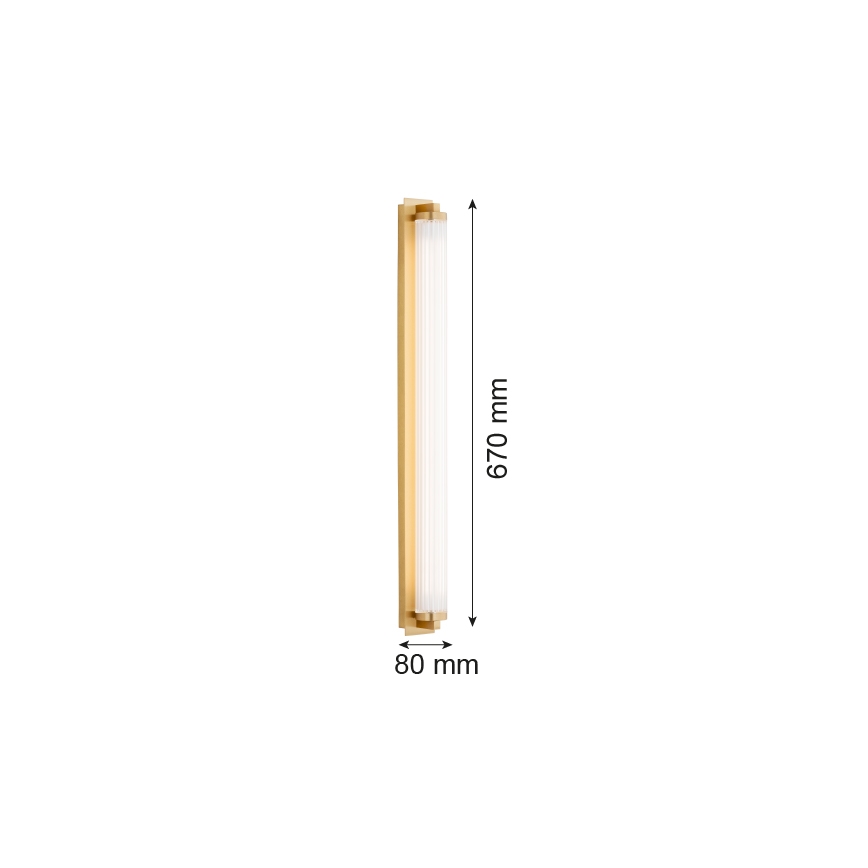 Argon 8622 - Світлодіодний настінний світильник HAMPTON LED/34W/230V 3000K латунь