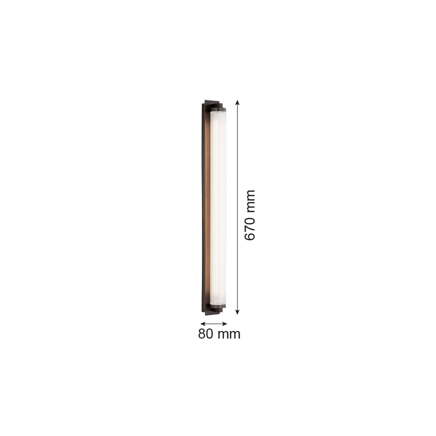 Argon 8623 - Світлодіодний настінний світильник HAMPTON LED/34W/230V 3000K чорний