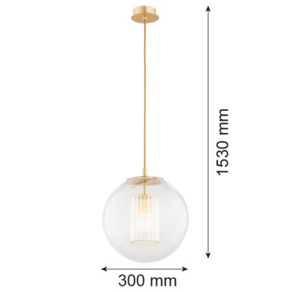 Argon 8626 - Подвесная люстра HAMPTON 1xE27/15W/230V