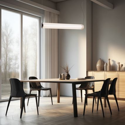 Argon 8628 - Світлодіодна підвісна люстра HAMPTON LED/60W/230V 3000K 80 см чорний