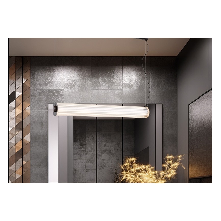 Argon 8628 - Світлодіодна підвісна люстра HAMPTON LED/60W/230V 3000K 80 см чорний