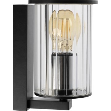 Argon 8748 - Вуличний настінний світильник NORFOLK 1xE27/15W/230V IP44 чорний