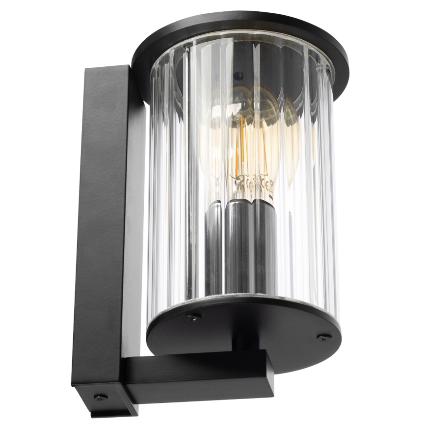 Argon 8748 - Вуличний настінний світильник NORFOLK 1xE27/15W/230V IP44 чорний