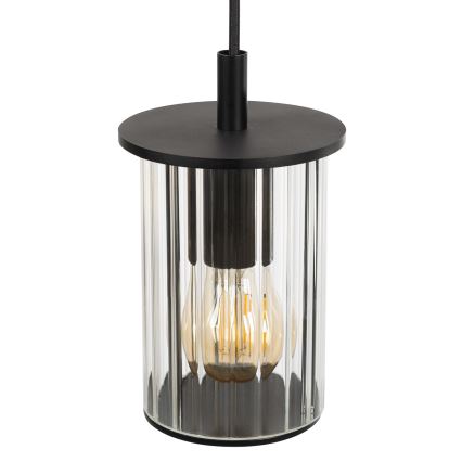 Argon 8751 - Уличная подвесная люстра NORFOLK 1xE27/15W/230V IP44 черный