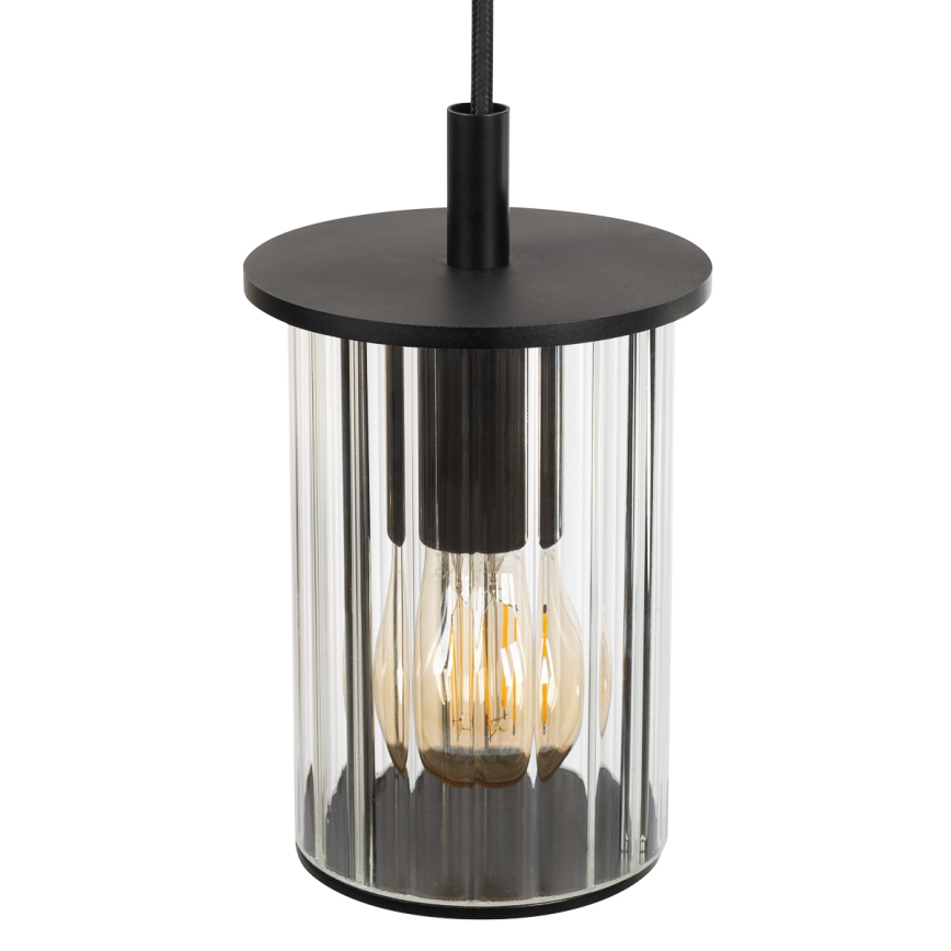 Argon 8751 - Уличная подвесная люстра NORFOLK 1xE27/15W/230V IP44 черный