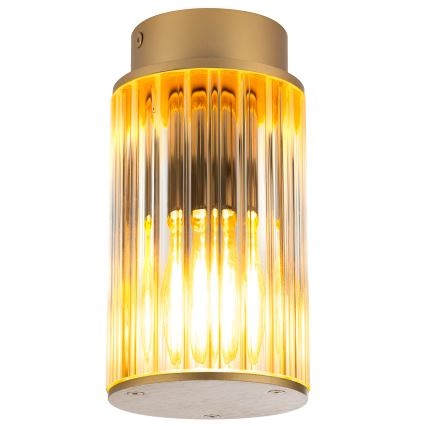 Argon 8774 - Уличный потолочный светильник NORFOLK 1xE27/15W/230V IP44 золотистый