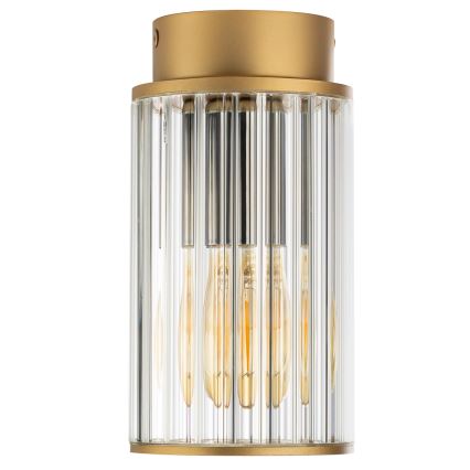 Argon 8774 - Уличный потолочный светильник NORFOLK 1xE27/15W/230V IP44 золотистый