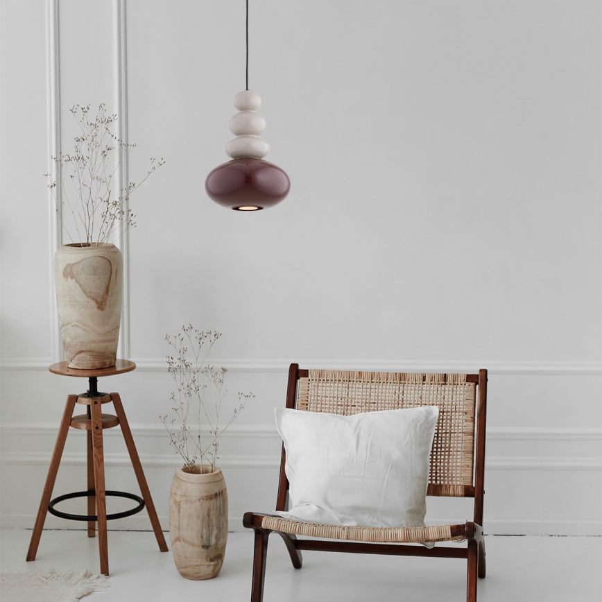 Argon 8820 - Підвісна люстра DIEGO 1xGU10/5W/230V коричневий/сірий