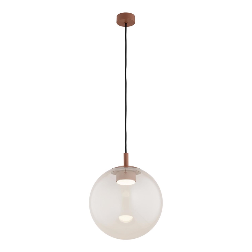 Argon 8829 - Подвесная люстра SACRAMENTO 1xGX53/8W/230V прозрачный/коричневый