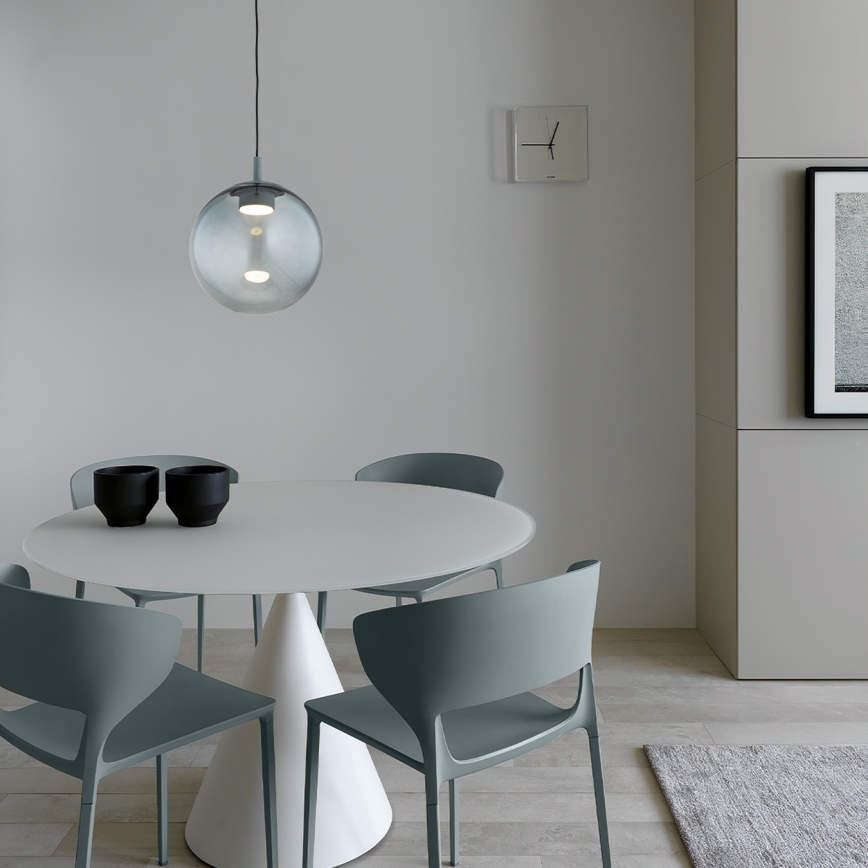 Argon 8830 - Підвісна люстра SACRAMENTO 1xGX53/8W/230V зелений/димчастий