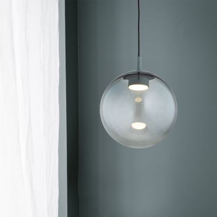 Argon 8830 - Підвісна люстра SACRAMENTO 1xGX53/8W/230V зелений/димчастий