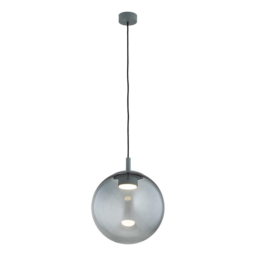 Argon 8830 - Подвесная люстра SACRAMENTO 1xGX53/8W/230V зеленый/дымчатый