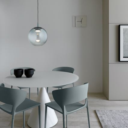 Argon 8830 - Подвесная люстра SACRAMENTO 1xGX53/8W/230V зеленый/дымчатый