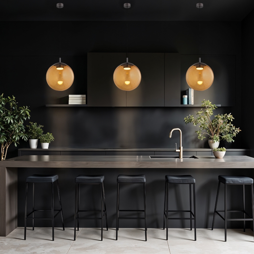 Argon 8831 - Підвісна люстра SACRAMENTO 1xGX53/8W/230V коричневий/димчастий