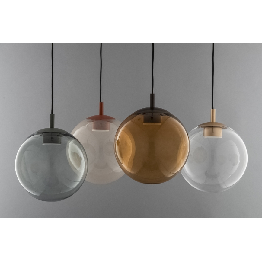 Argon 8831 - Подвесная люстра SACRAMENTO 1xGX53/8W/230V коричневый/дымчатый