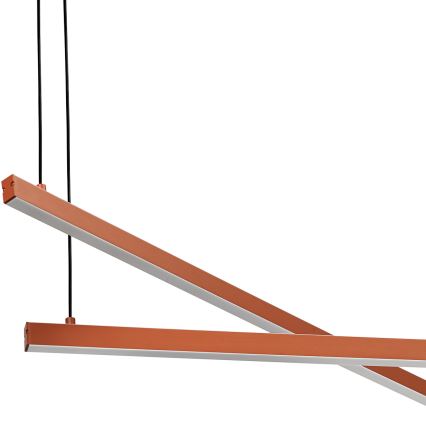 Argon 8837 - Світлодіодна підвісна люстра MIAMI LED/74W/230V 3000K коричневий