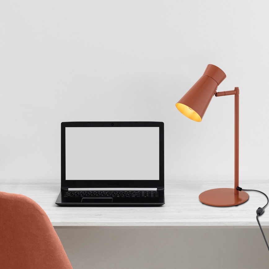 Аргон 8873 - Настільна лампа ЛОРД 1хЕ14/7Вт/230В терракотова