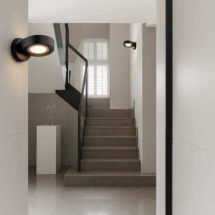 Argon 8900 - Настінний світильник LOTUS 1xGX53/12W/230V чорний