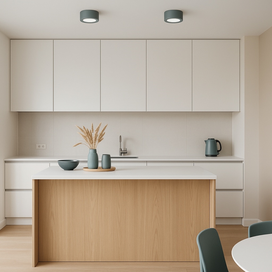 Argon 8917 - стельовий світильник ELORA 1xGX53/7W/230V, діаметром 11 см, сірий