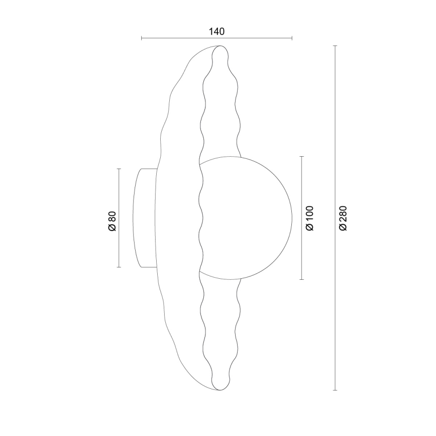 Argon 8933 - Настінний світильник BOLL 1xG9/6W/230V синій