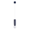 Argon 8937 - Люстра на тросе BOLL 1xG9/6W/230V синяя